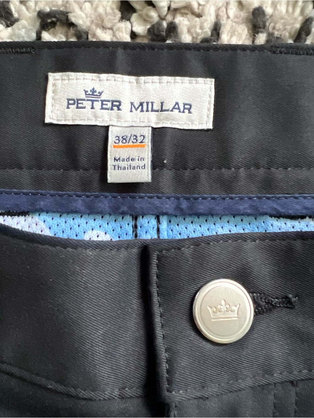 Peter Millar Golf Performance Pants Black EB66 5-Pocket ME0EB66FB Men’s 38x32 - Picture 6 of 13